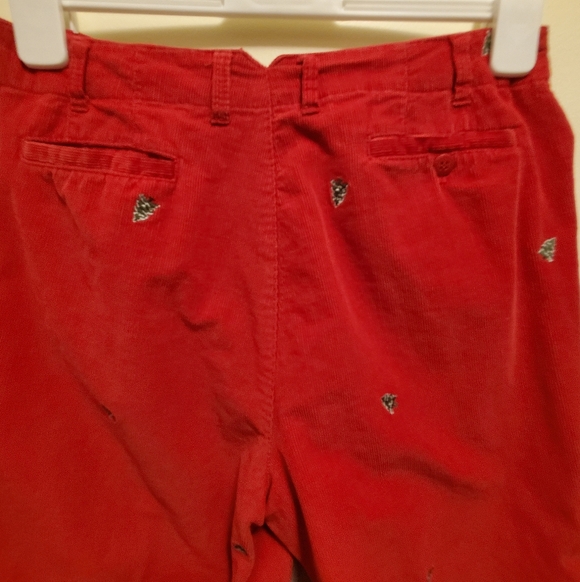 Just in time for Christmas Casablanca Red Corduroy Pants size 8 - Picture 3 of 4